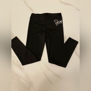 DKNY - Girls Black Leggings - Size M 8/10